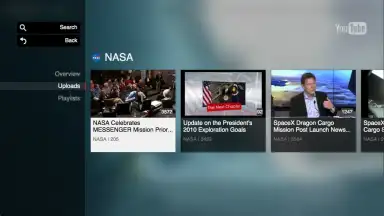 YouTube for Google TV скриншот 1