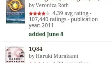 Goodreads скриншот 3