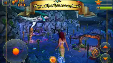 Cute Mermaid Simulator 3D скриншот 8