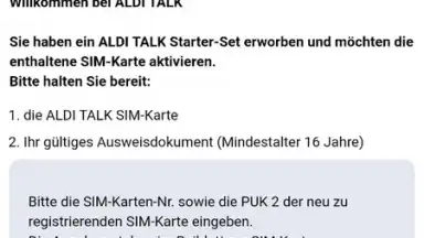 ALDI TALK Registration скриншот 12