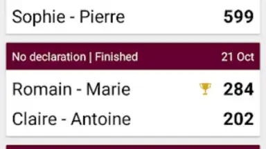 Belote Score скриншот 1