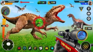 Wild Dino Hunting Jungle Games скриншот 3