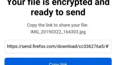 Firefox Send скриншот 6