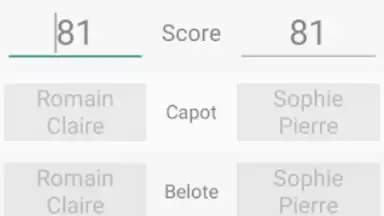 Belote Score скриншот 2