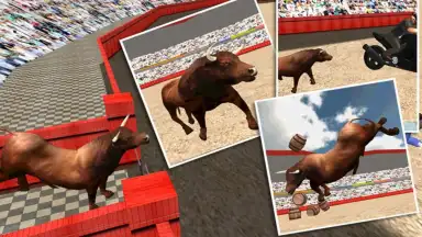 Angry Bull Attack Arena Sim 3D скриншот 6