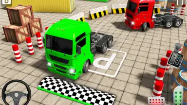 Real Euro Truck Parking Games скриншот 6