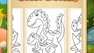Dino Coloring Game скриншот 4
