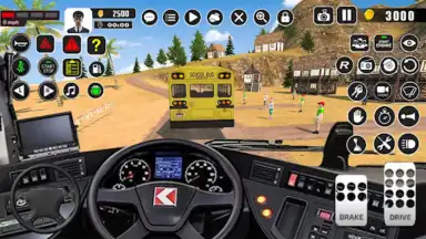 Offroad School Bus Driver Game скриншот 7