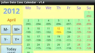 Julian Date Conv Calendar скриншот 2