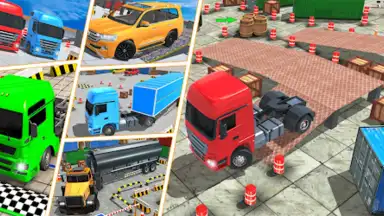 Real Euro Truck Parking Games скриншот 1