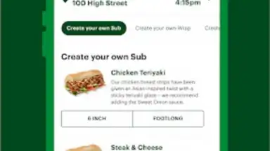 Subway® - Official App скриншот 4