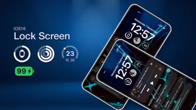 Lock Screen iOS 16 скриншот 2