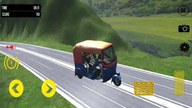 Autorickshaw Tuktuk Hill Drive скриншот 1