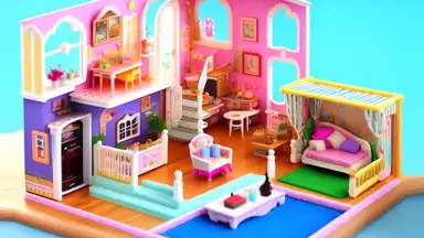 Doll House Design Doll Games скриншот 2