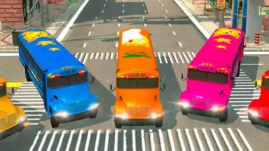 School Bus Driving Games 3D скриншот 2