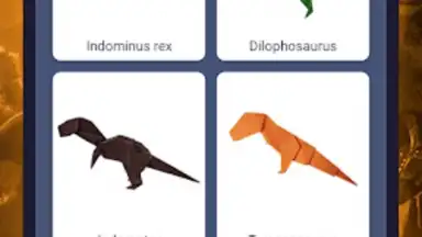Origami dinosaurs paper shapes скриншот 11
