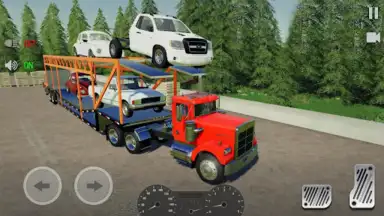 Truck Car Transport Trailer Games скриншот 1