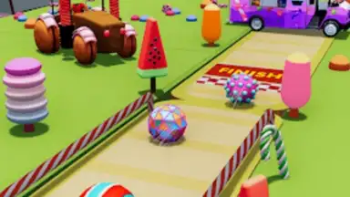 Candy Ball Run - Rolling Games скриншот 1