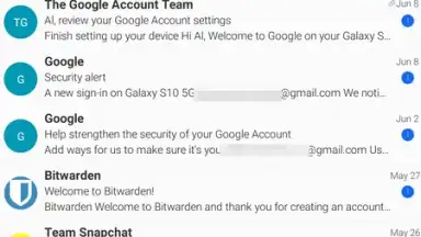 BlueMail скриншот 1