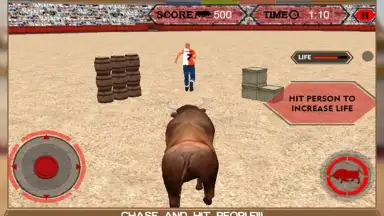 Angry Bull Attack Arena Sim 3D скриншот 5