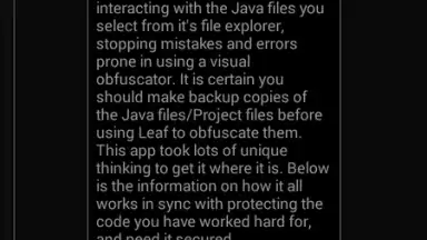 Leaf Pro Java Obfuscator скриншот 1