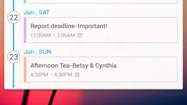 GO Calendar Widget скриншот 8