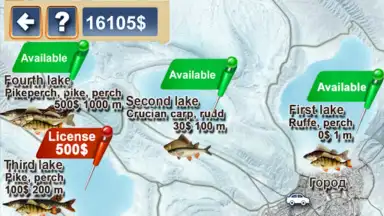 Winter fishing. Lakes. скриншот 2