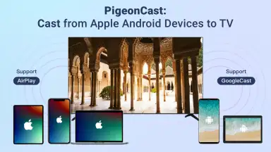 PigeonCast - Cast via AirPlay скриншот 1