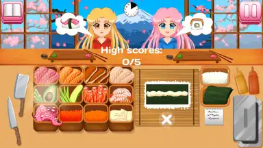 Sushi Making Game скриншот 1