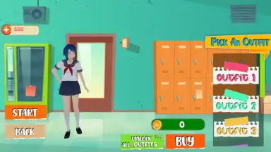 YUMI High School Simulator 3D скриншот 2