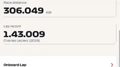 Official F1 ® App скриншот 2