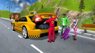 Taxi Games Driving Car Game 3D скриншот 1