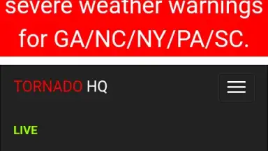 Alertas de tormentas y tiempo severo en vivo скриншот 1