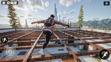 Going Up Jump Parkour Rooftop скриншот 2