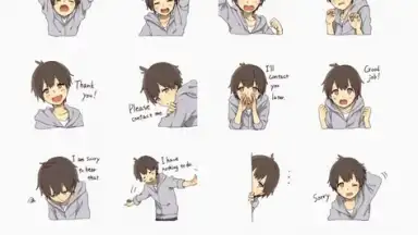 Otaku Nadu Sticker Pack скриншот 2