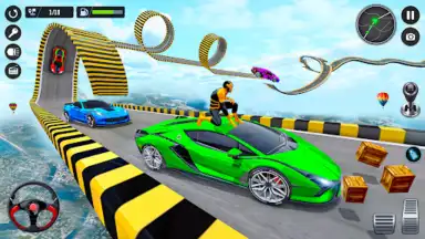 Superhero Car Stunt- Car Games скриншот 2