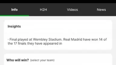 Betway Scores скриншот 9