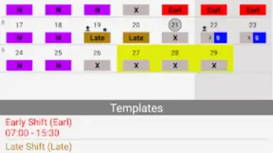 Roster-Calendar скриншот 3